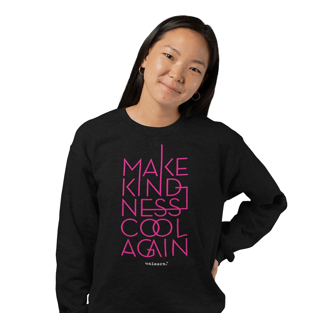 Make Kindness Cool Again - Relaxed Fit Fleece Crewneck Sweatshirt*