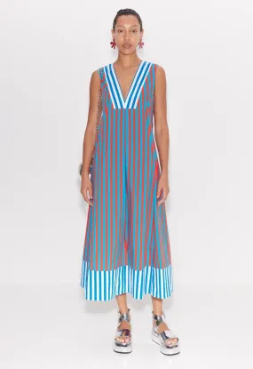 Mar Striped Poplin Dress