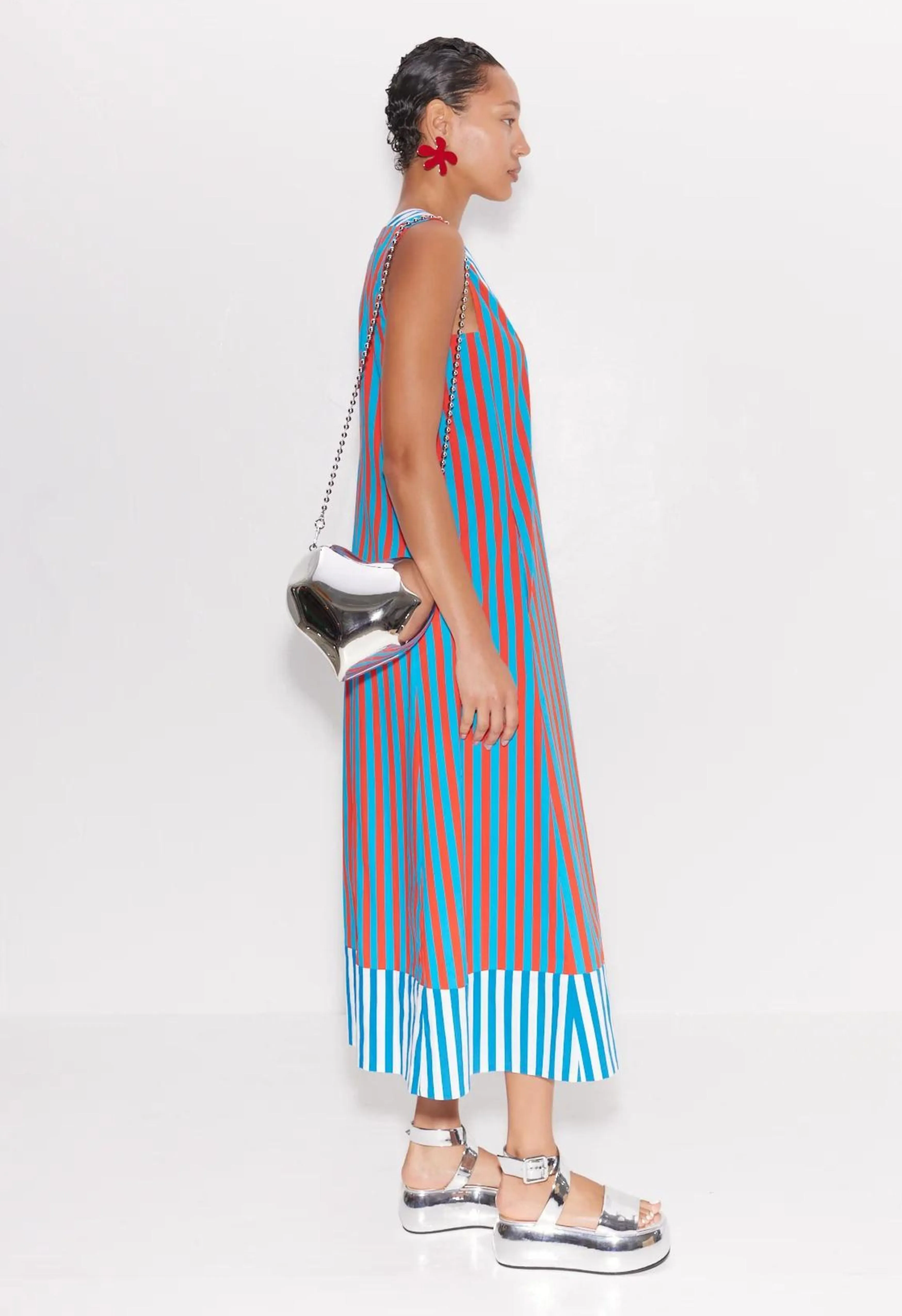 Mar Striped Poplin Dress