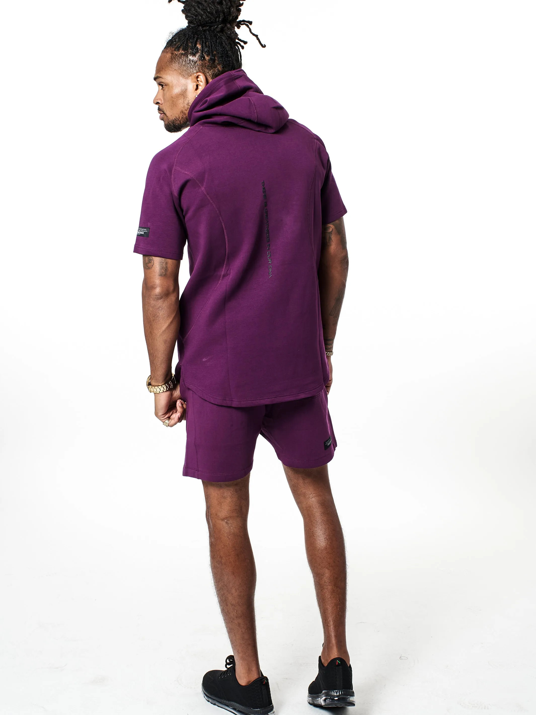 Men's Performance Tech Color Short Sleeve Hoodie