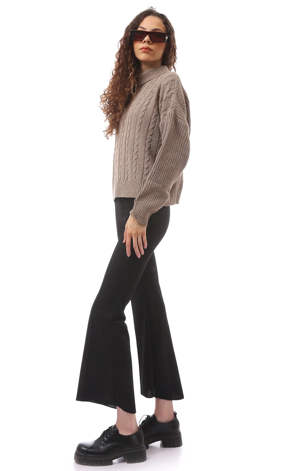 Cozy High Neck Knitted Pullover Sweater for Ultimate Comfort and Style