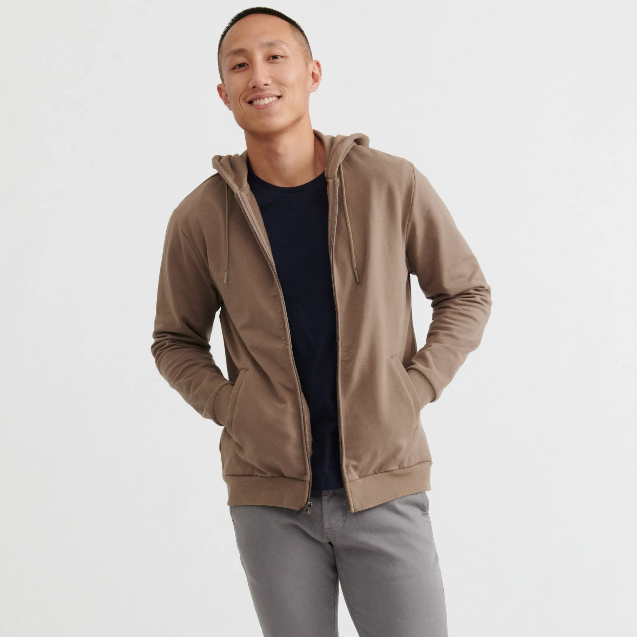 Oak French Terry Full-Zip Hoodie