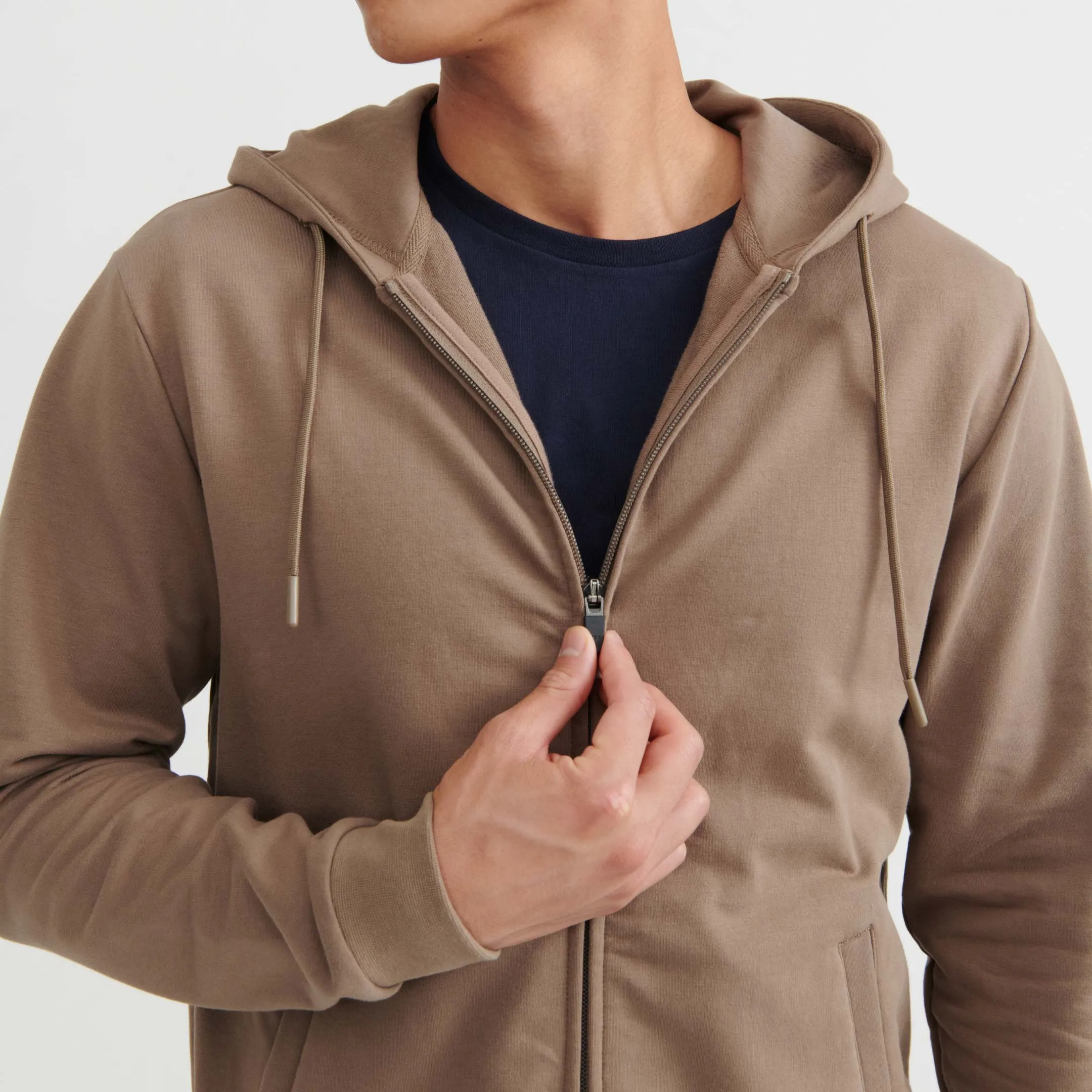 Oak French Terry Full-Zip Hoodie