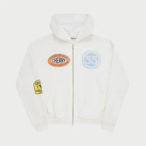 Off Road Zip-Up Hoodie (Vintage White)