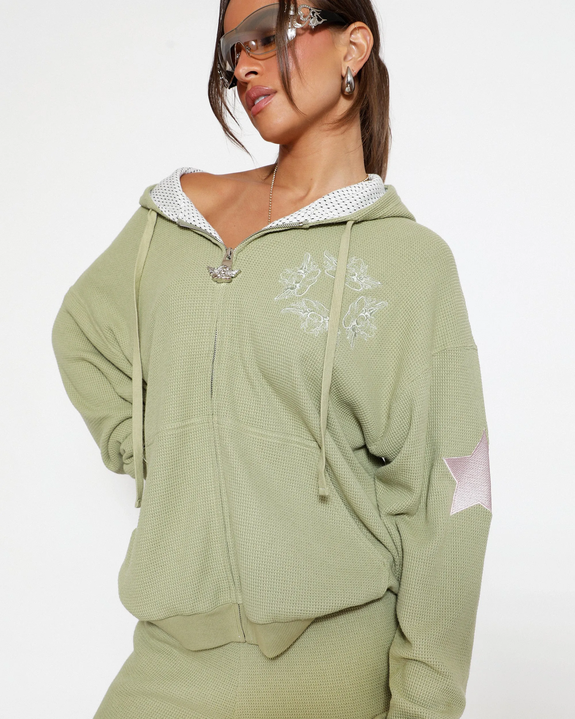 Olive Don’t Say It Darling Harley Zip-Up Hoodie