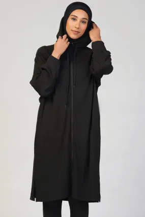 Oversized Onyx Hoodie Dress