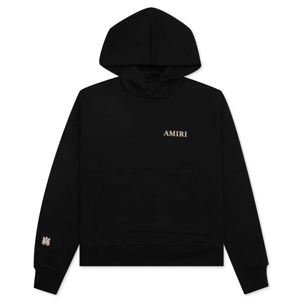 "Puff Logo Hoodie - Black