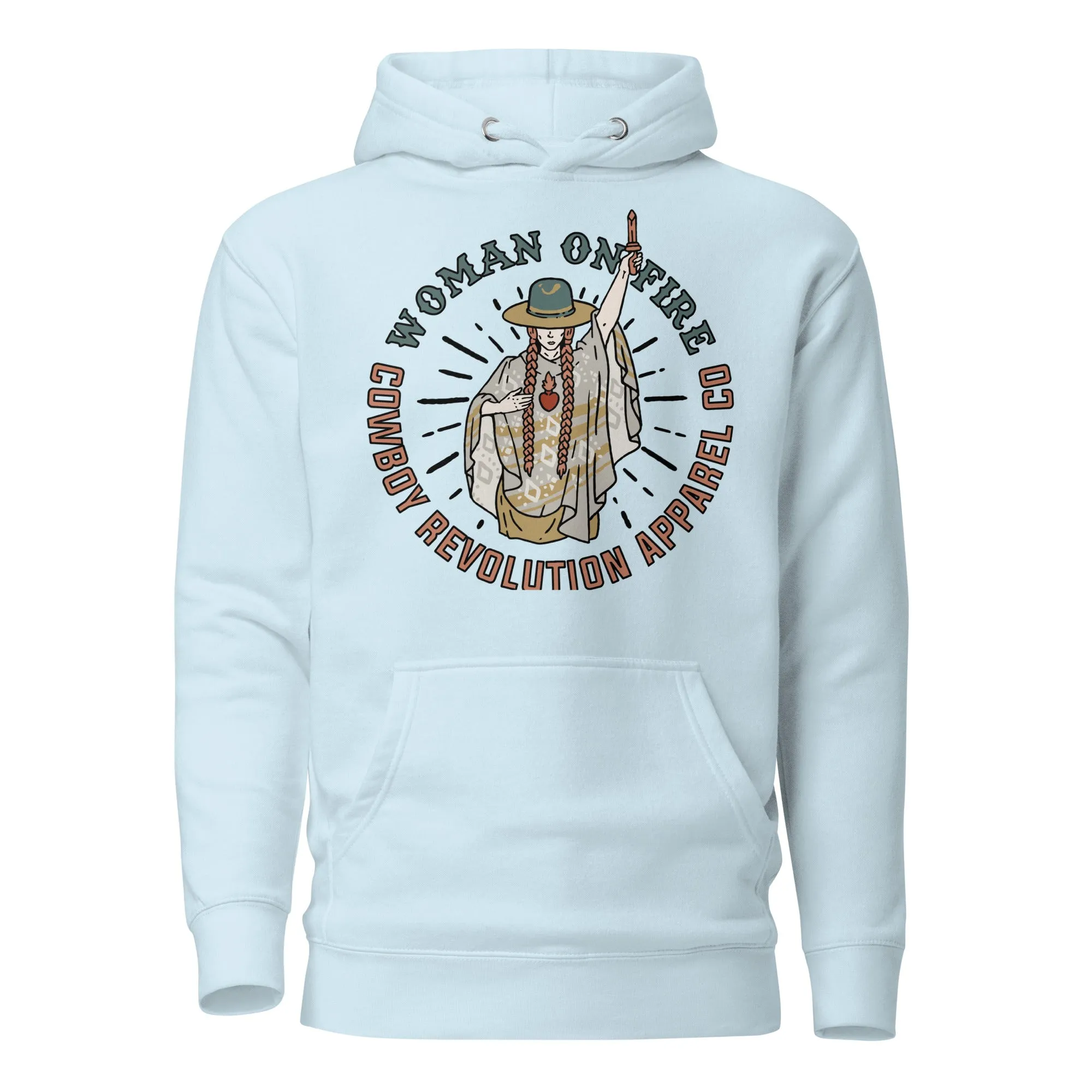 "Woman On Fire" Cowboy Revolution Premium Hoodie