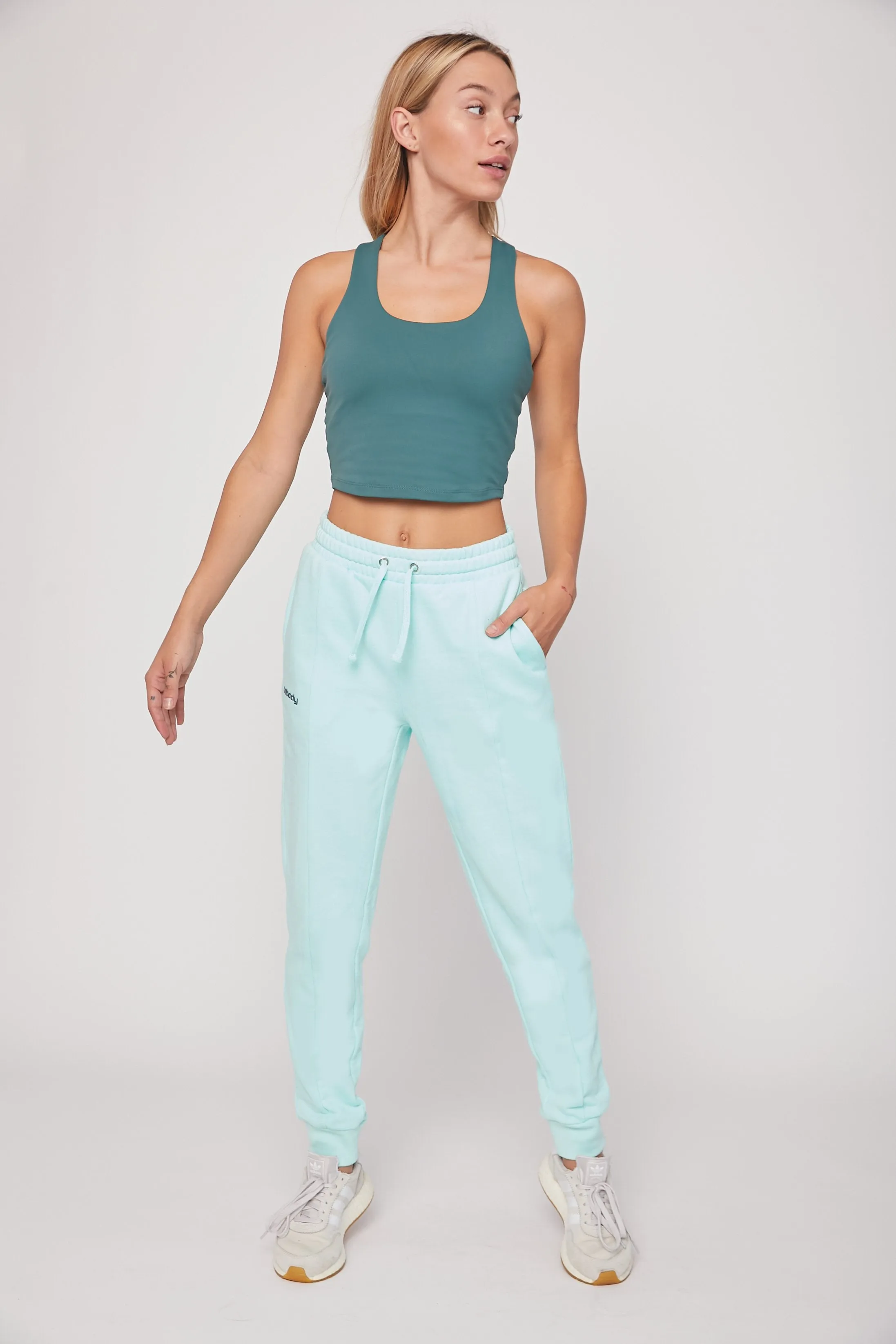 Rebody French Terry Crop Hoody Smooth Mint *Sustainable