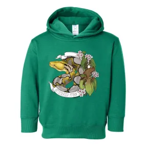 Reticulated Python Banner Toddler Pullover Hoodie, Kids Top