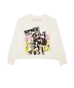 Rowdy Sprout Girls Spice Girls Crop Long Sleeve Tee