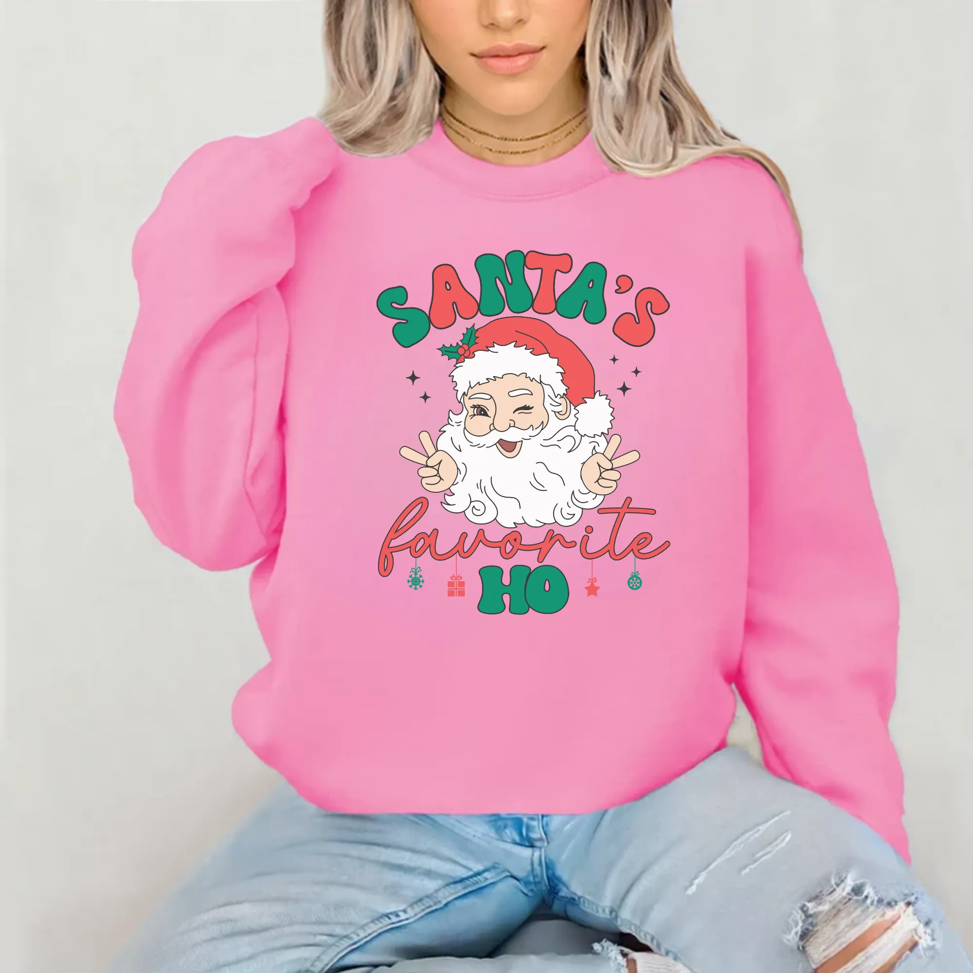 Santa's Favorite Ho Crewneck Sweatshirt