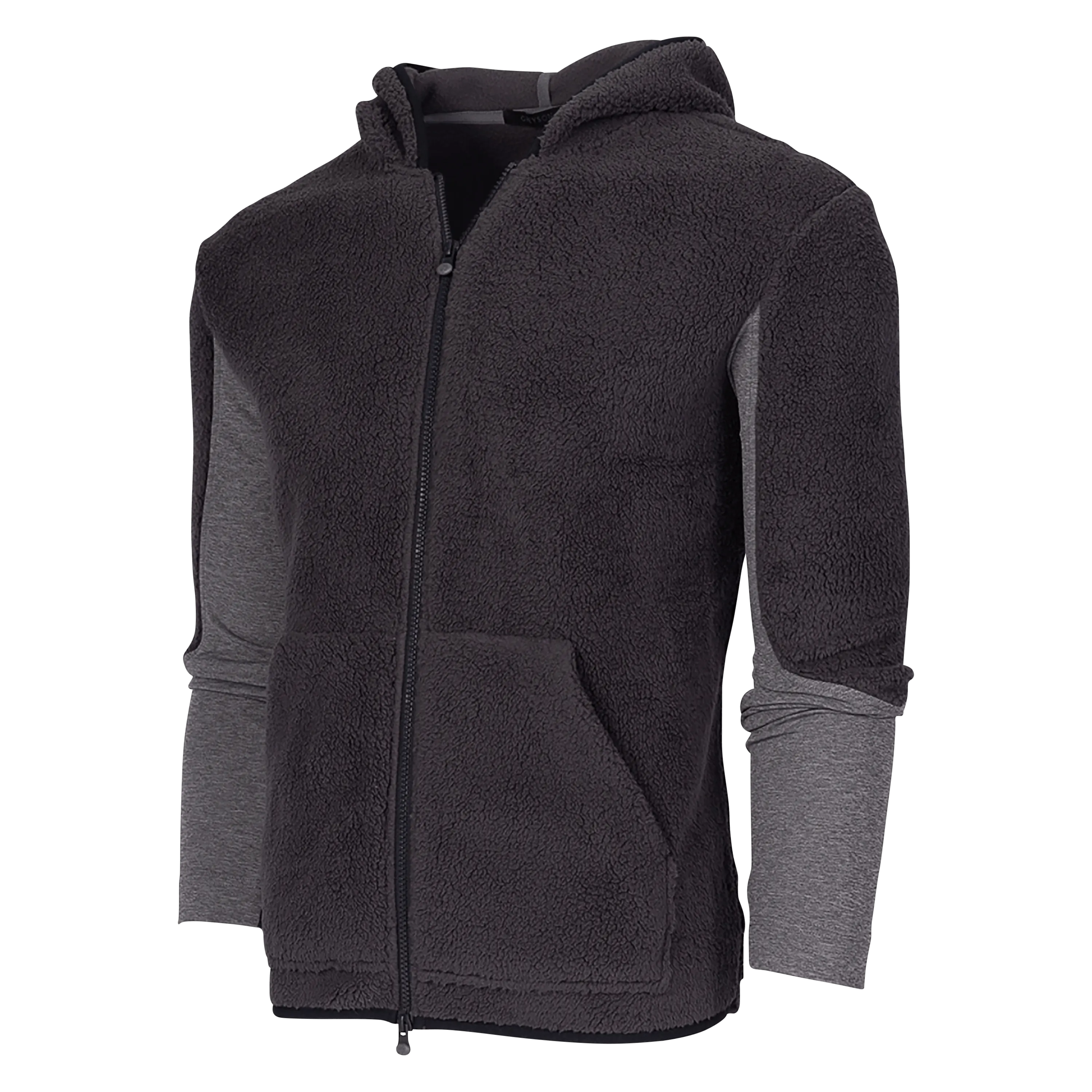 Sherpa Hybrid Full-Zip Hoodie