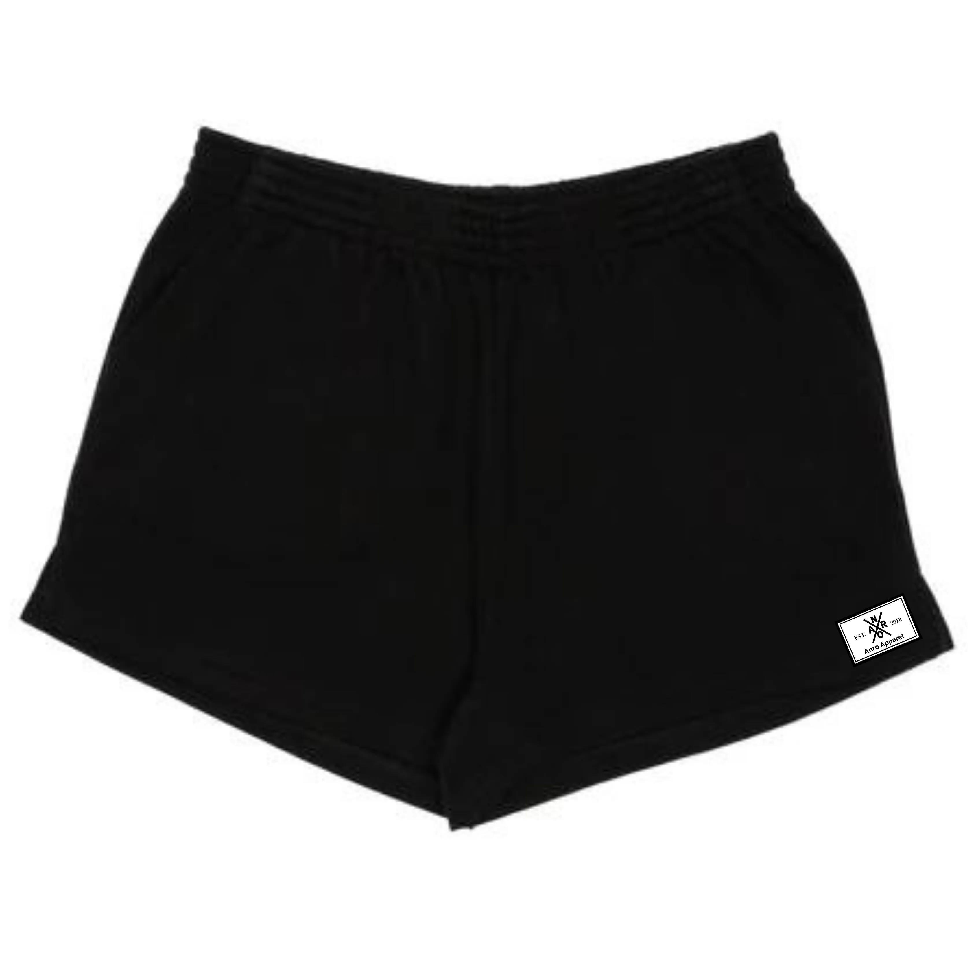 Short femme noir - Patch blanche