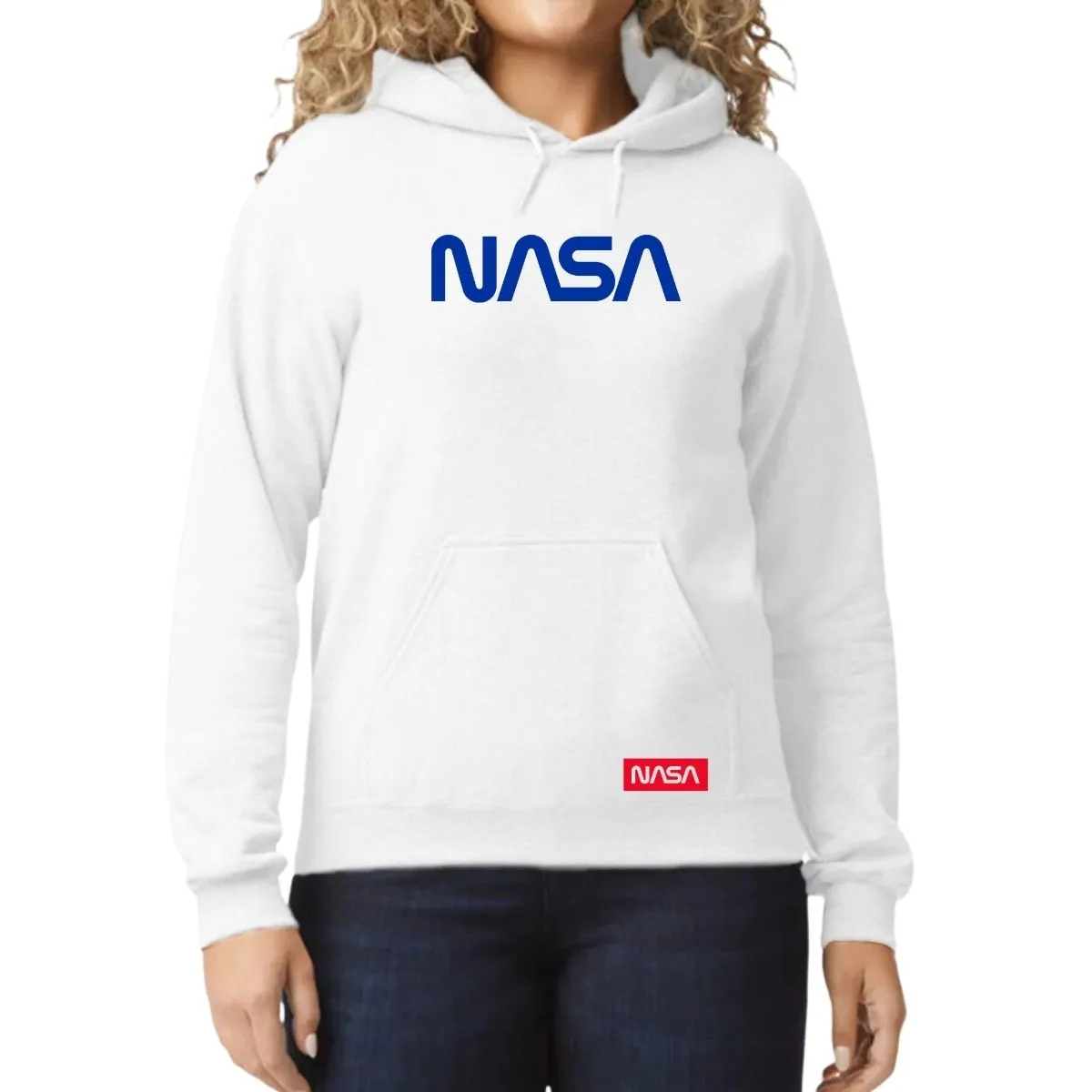 Sudadera para Mujer Hoodie Nasa Worm Blue