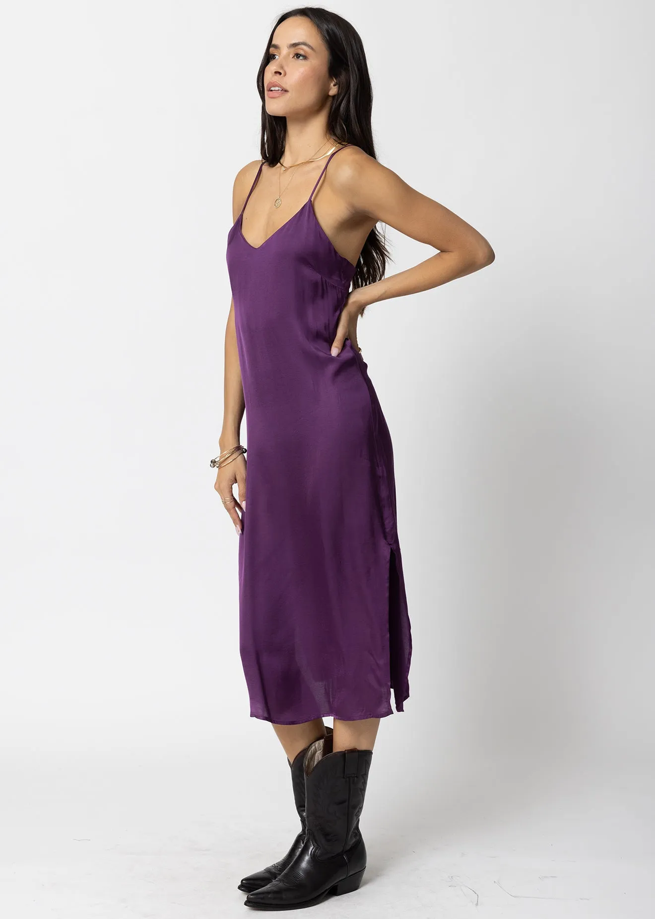 THE SILKY SLIP MIDI DRESS