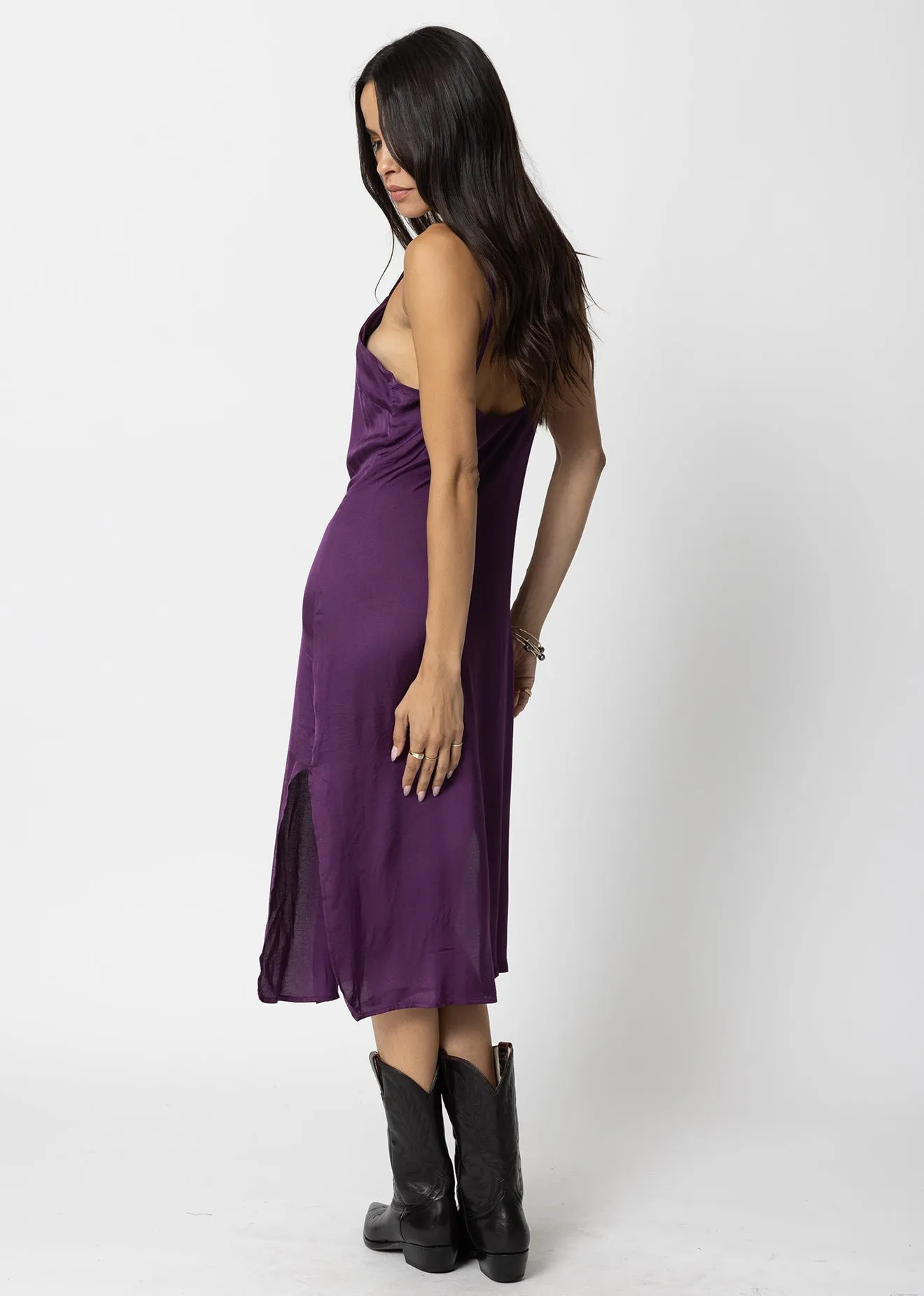 THE SILKY SLIP MIDI DRESS