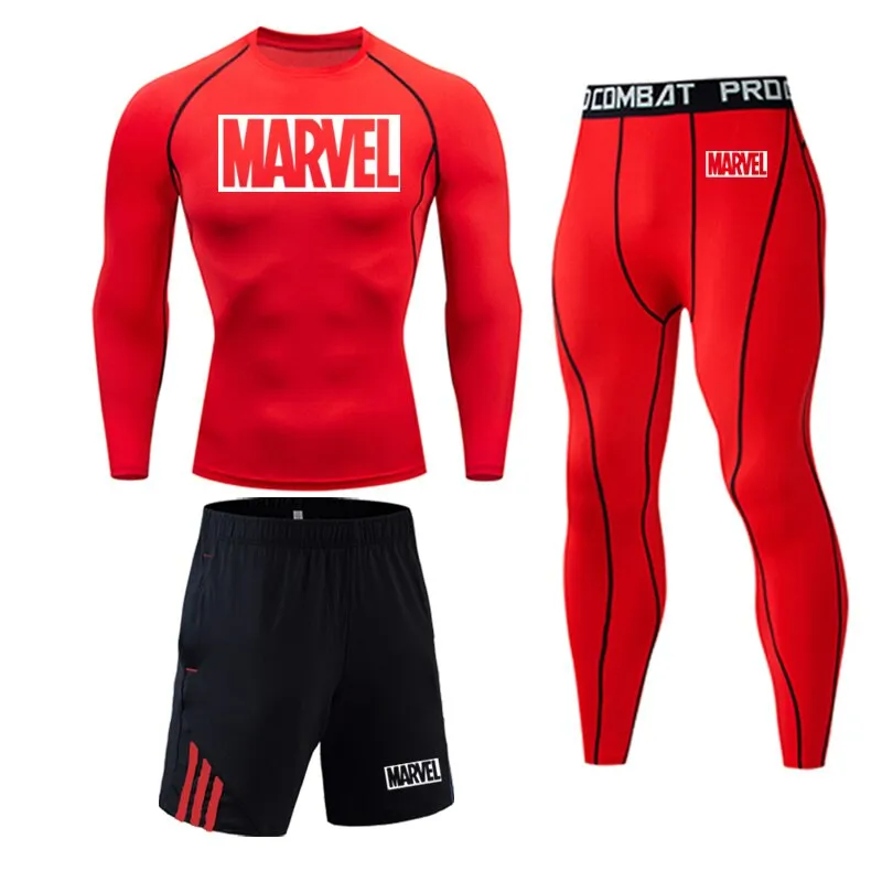 Tracksuit Marvel Mens Sport Running Gym Jogging Suit