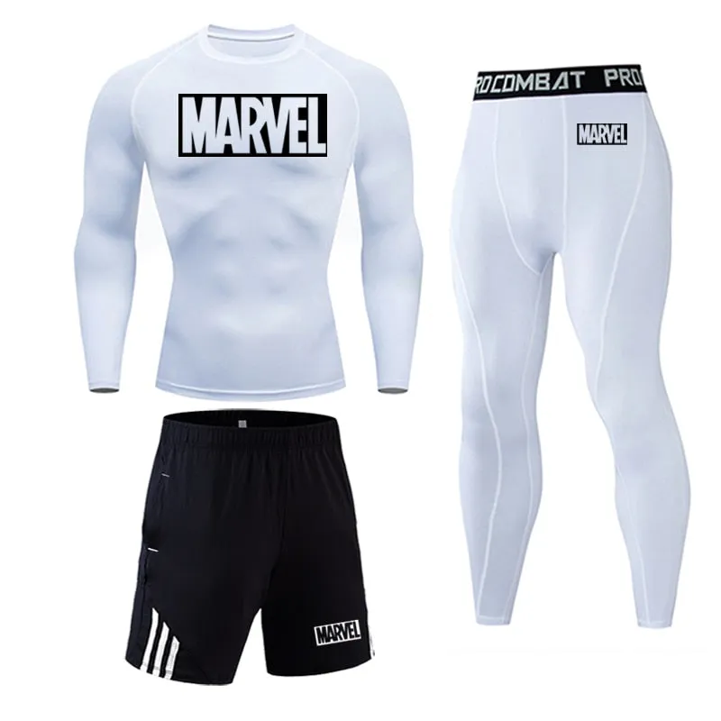 Tracksuit Marvel Mens Sport Running Gym Jogging Suit