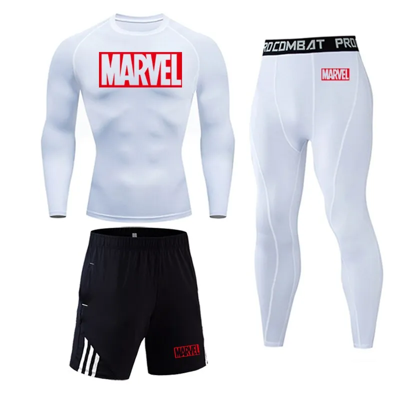 Tracksuit Marvel Mens Sport Running Gym Jogging Suit