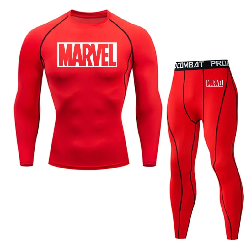 Tracksuit Marvel Mens Sport Running Gym Jogging Suit