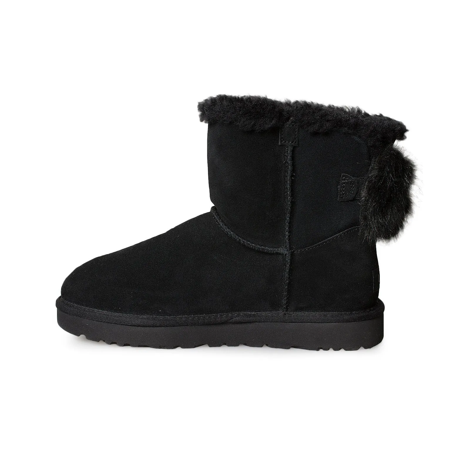 UGG Mini Emmie Bow Black Boots - Women's