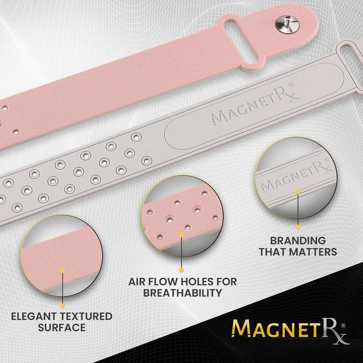 Ultra Strength Sports Magnetic Bracelet (Rose)