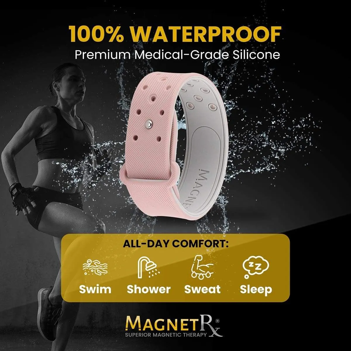 Ultra Strength Sports Magnetic Bracelet (Rose)