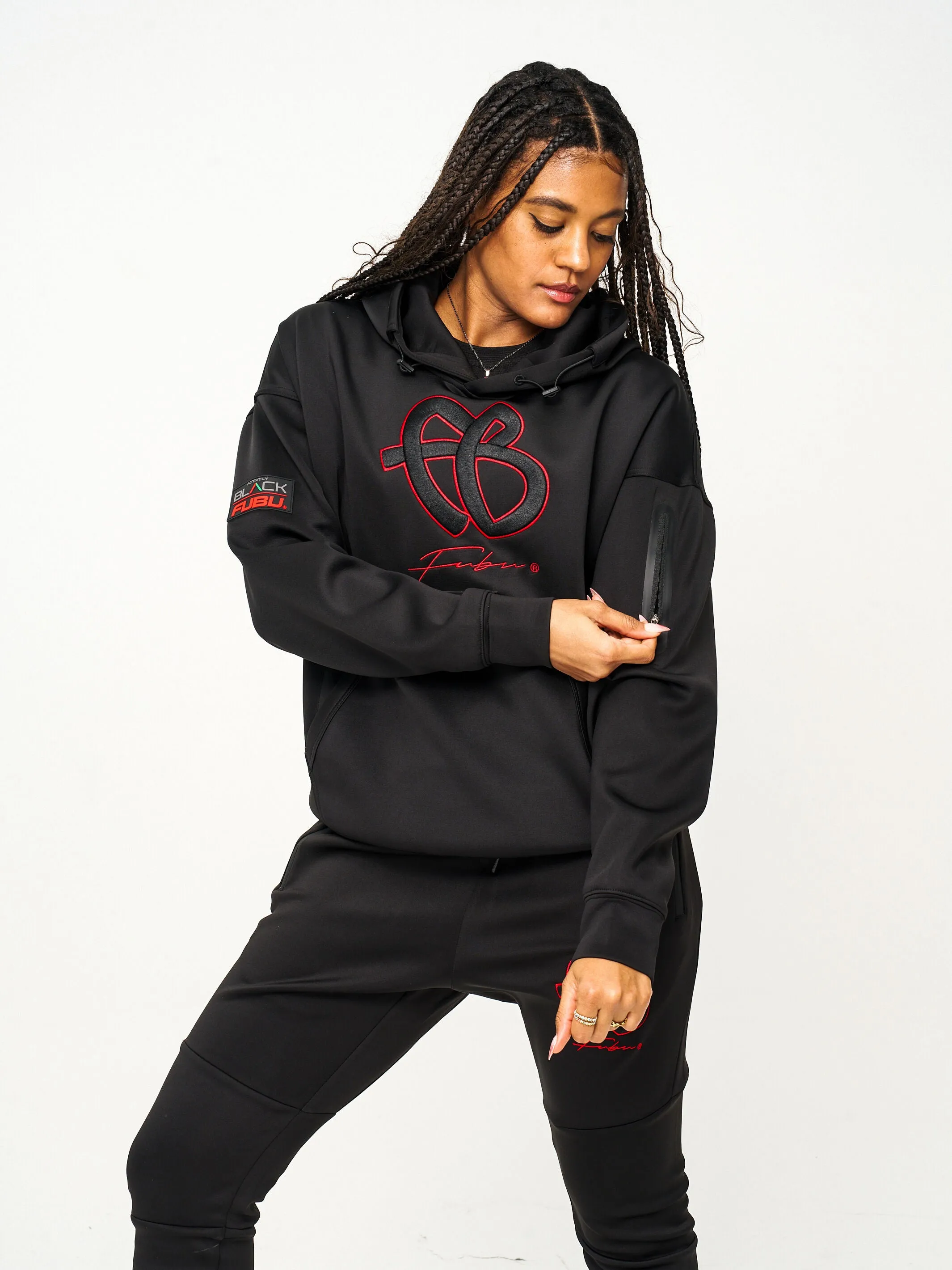 Unisex FUBU x Actively Black Hoodie