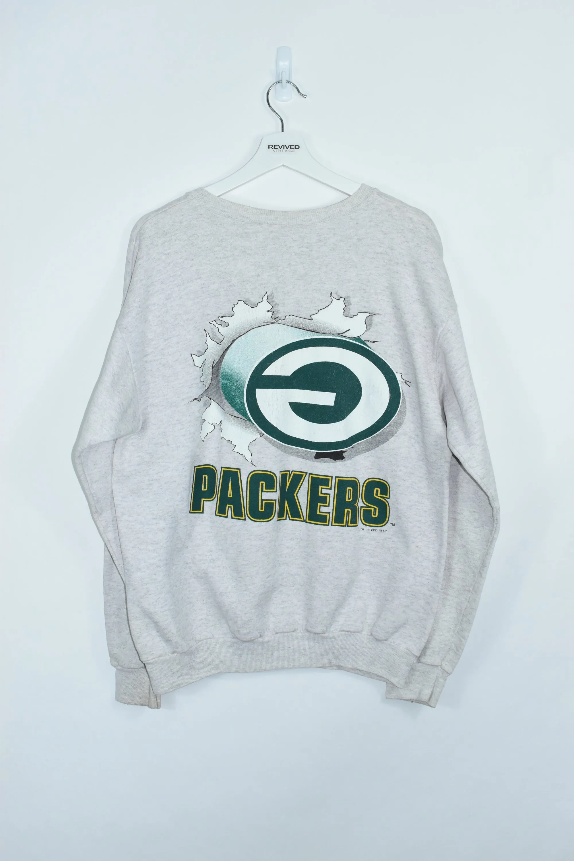 Vintage Green Bay Packers Double Sided Sweatshirt Large