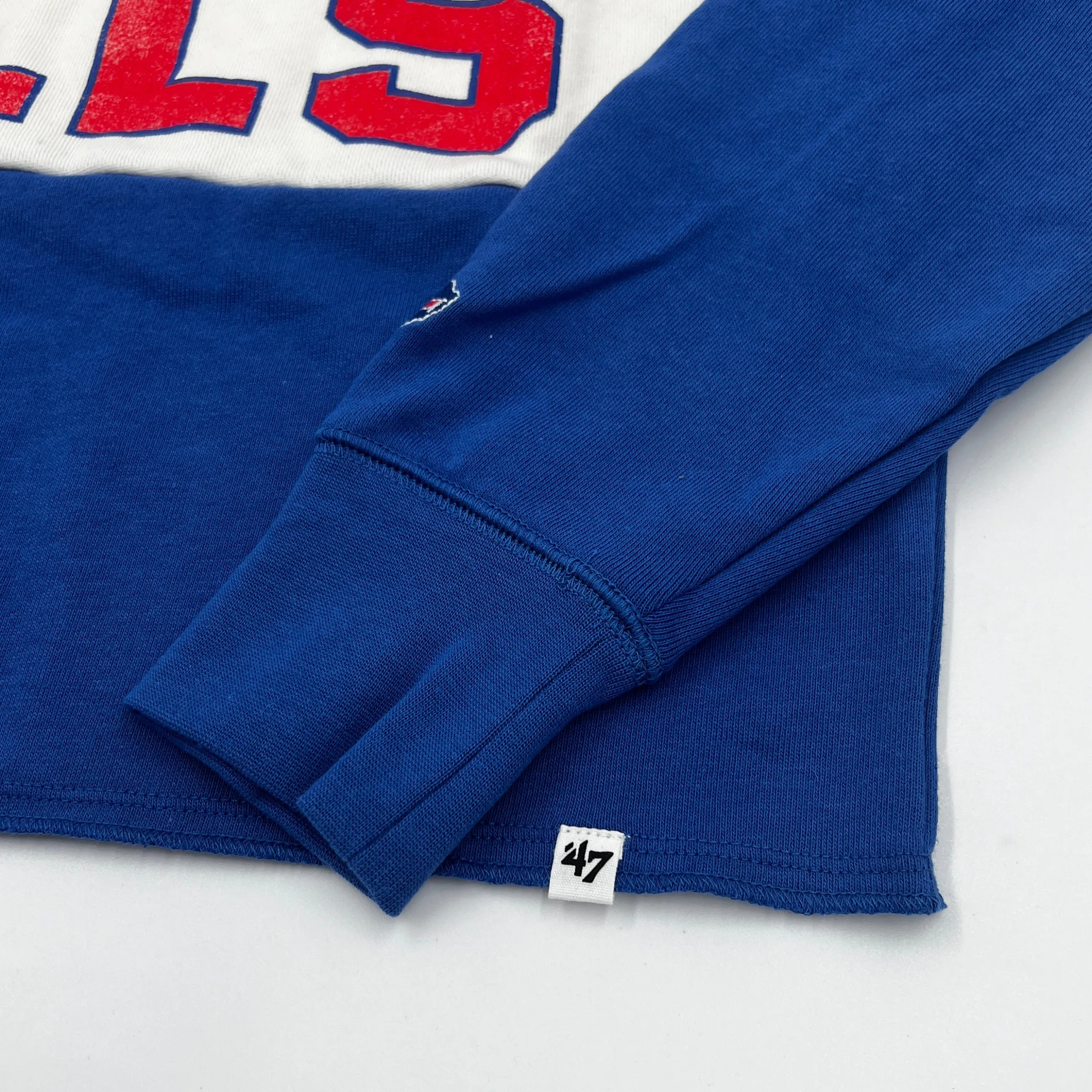 Women's '47 Brand Buffalo Bills Next Level Remi Cropped Quarter-Zip