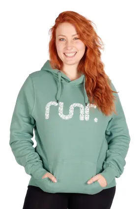 Women's Floral Sage Organic Runr Hoodie