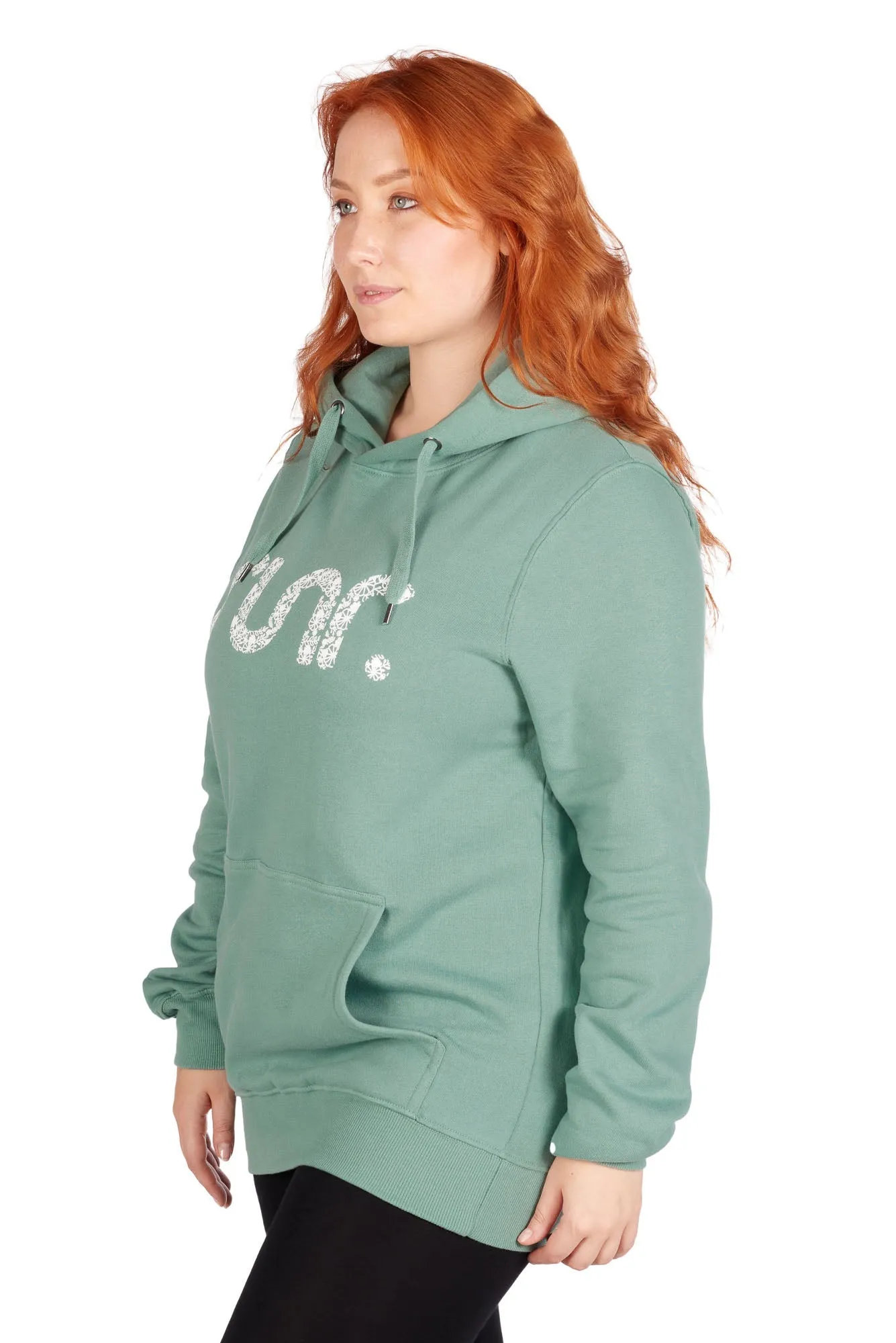 Women's Floral Sage Organic Runr Hoodie