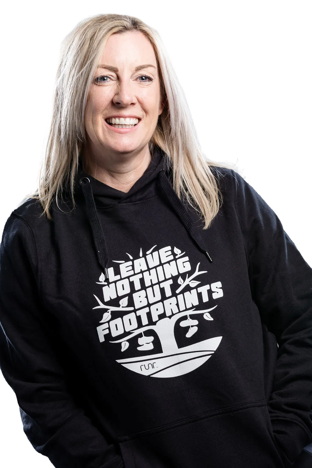 Women's 'Leave Nothing But Footprints' Trail Runr Hoodie