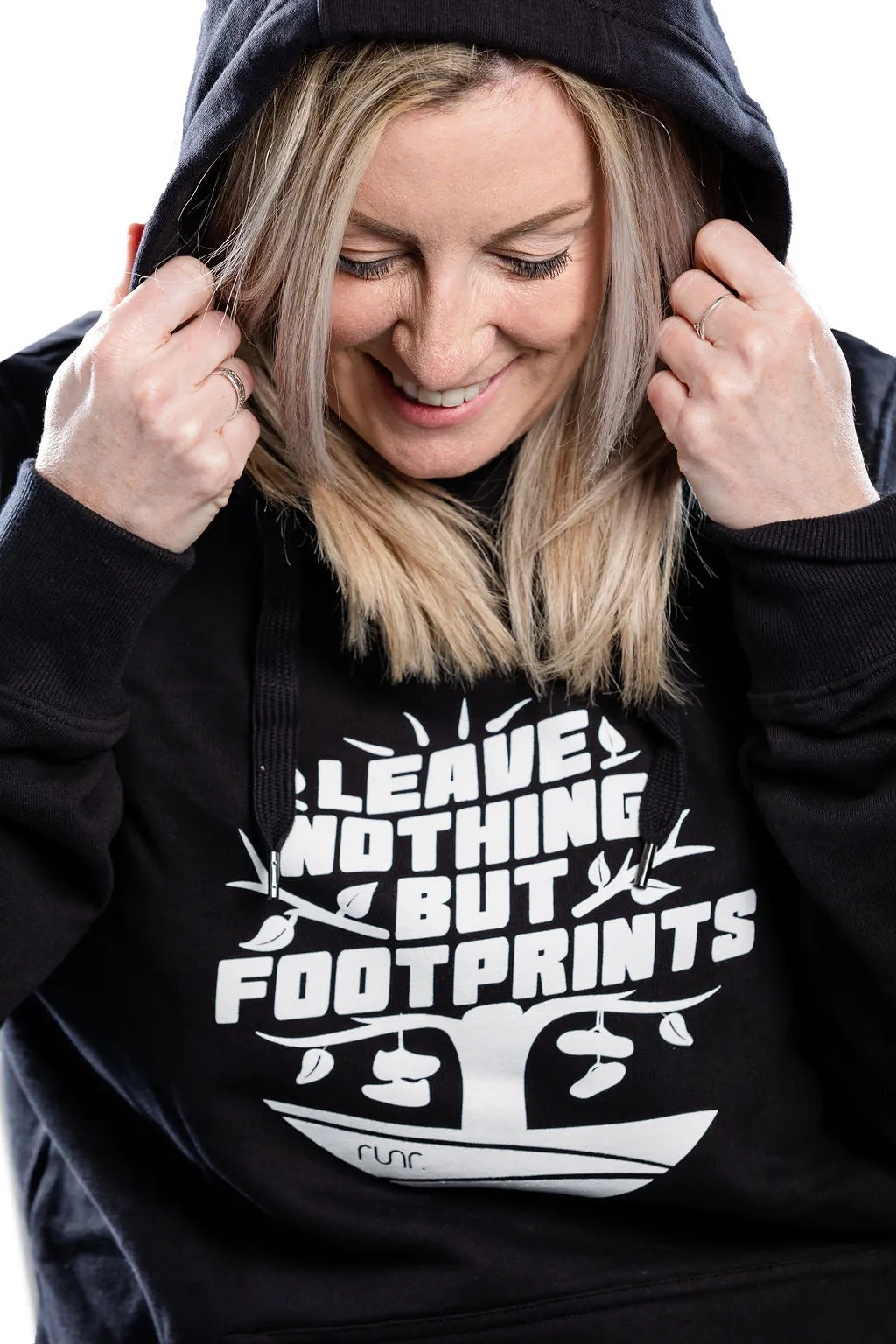 Women's 'Leave Nothing But Footprints' Trail Runr Hoodie